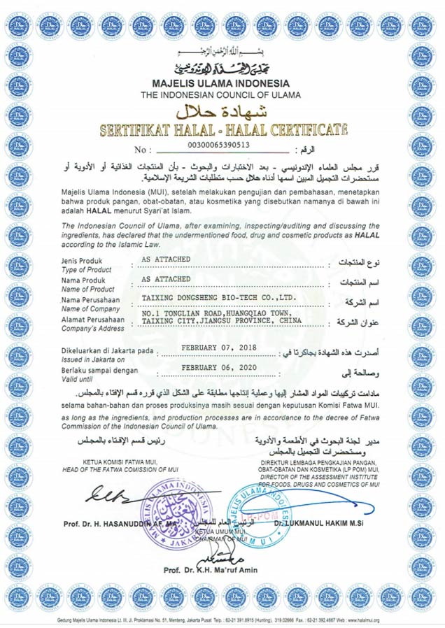 Indonesia Halal Certification
